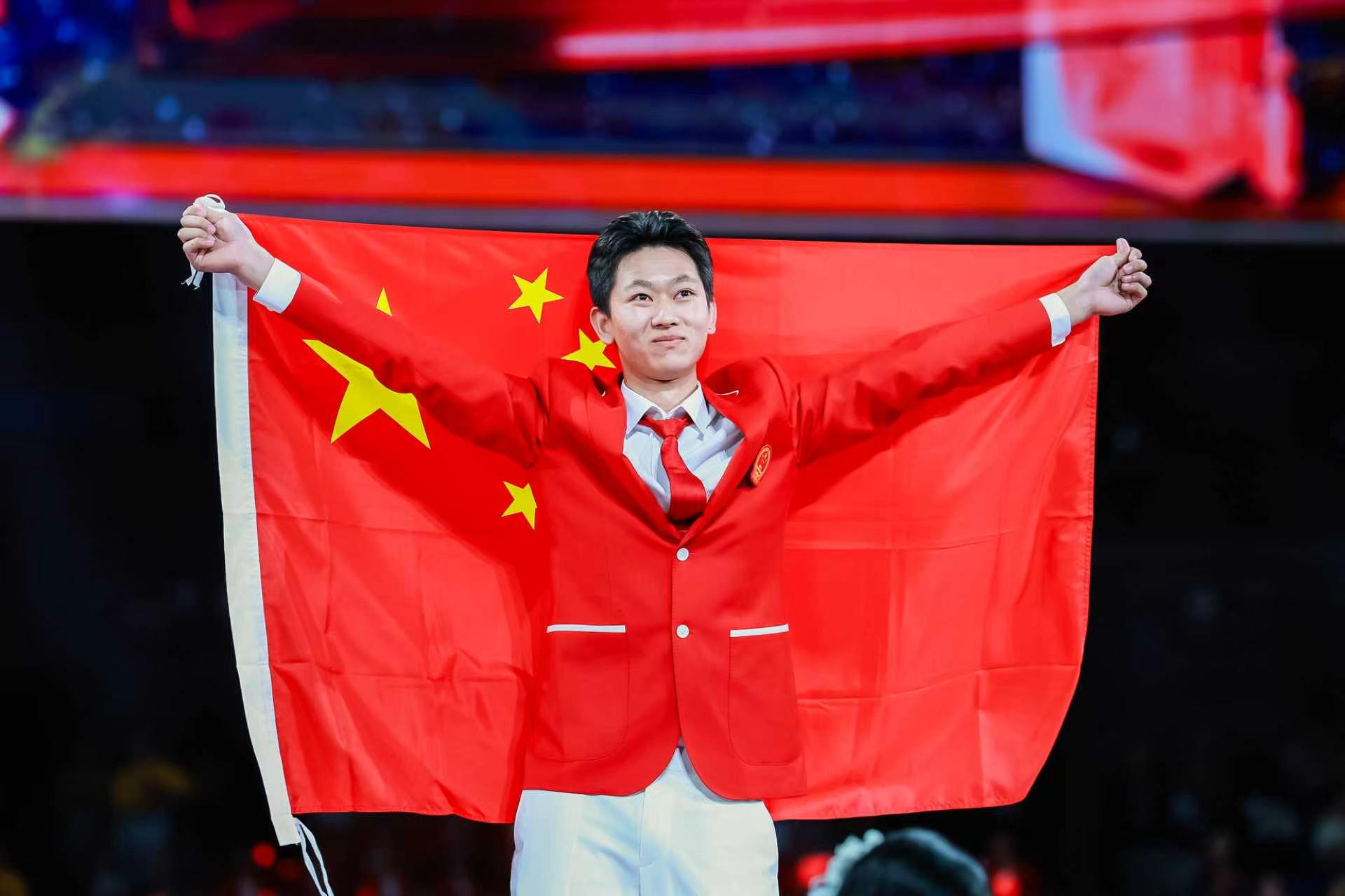 黄睿强夺得金牌。广西人社厅供图