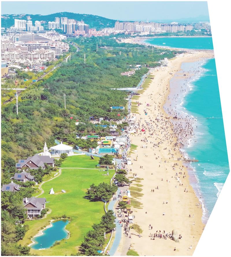 日照:一湾碧海绘imToken官网风光 半城秋光入画来