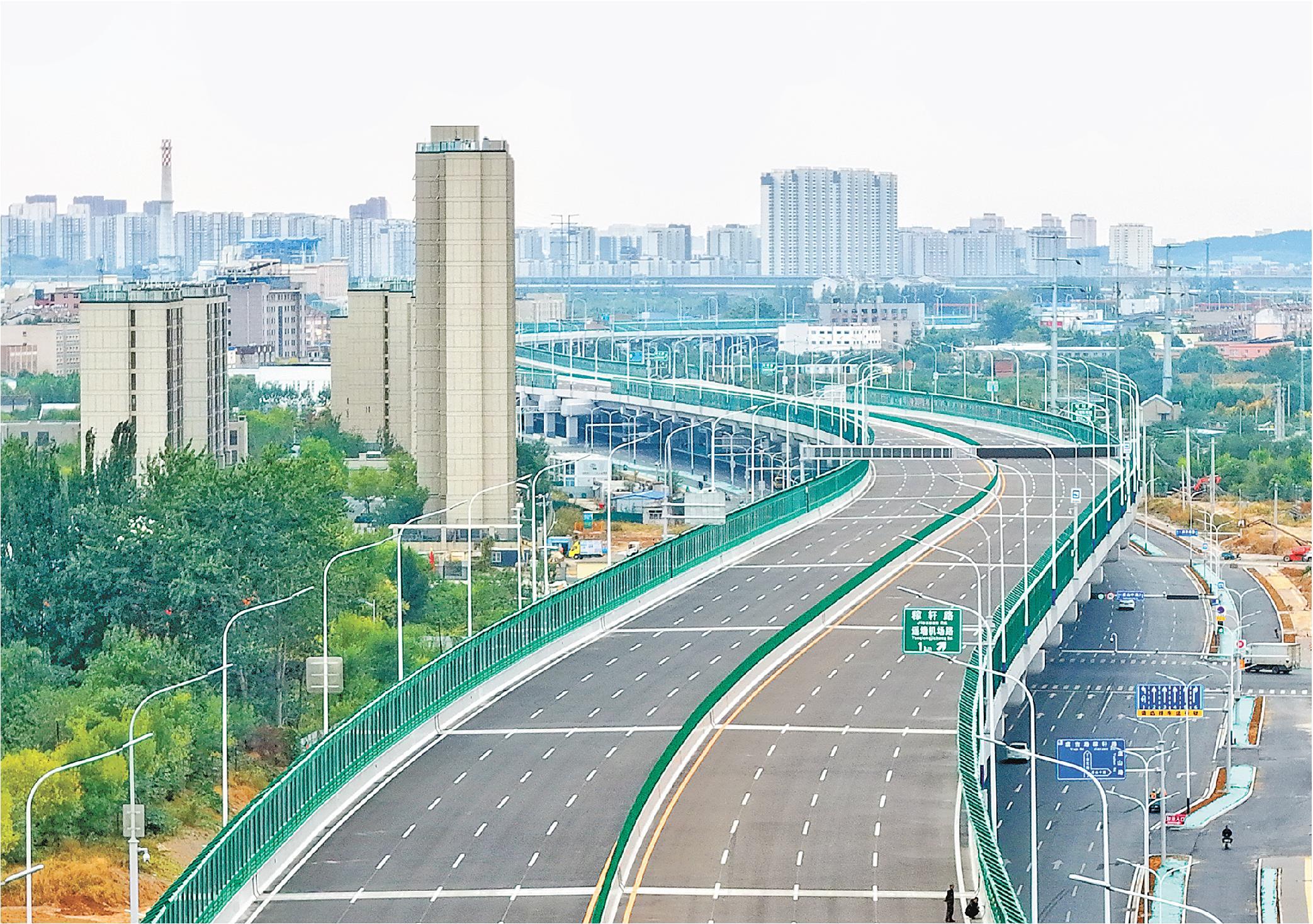 济南工业北路快速路东延项目。（刘飞跃报道）